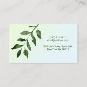 ミニマモダンリストグラデーションレザープロフェッショナルブシン 名刺 (裏面)