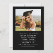 ミニマモダンリストグラード2写真卒業パーティー 招待状 (裏面)