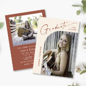 ミニマモダンリストグラード2写真卒業パーティー 招待状