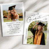 ミニマモダンリストグラード2写真卒業パーティー 招待状