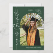 ミニマモダンリストグラード2写真卒業パーティー 招待状 (正面)