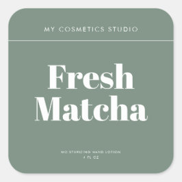 ミニマモダンリストグリーン包装化粧品用キャンドル スクエアシール