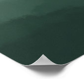 ミニマモダンリストグリーン山抽象芸術 ポスター (角)