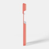 ミニマモダンリストコーラルベージュストライプズ iPhoneケース (左側面)