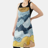 ミニマモダンリストゴールデンサンイラストレーション エプロン (インサイチュ)