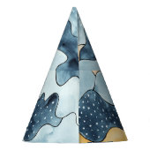 ミニマモダンリストゴールデンサンイラストレーション パーティーハット (裏面)