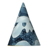 ミニマモダンリストゴールデンサンイラストレーション パーティーハット (右)