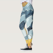 ミニマモダンリストゴールデンサンイラストレーション レギンス (左)