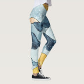 ミニマモダンリストゴールデンサンイラストレーション レギンス (右)