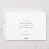 ミニマモダンリストシックで醜いニットのセーター シーズンカード (裏面)