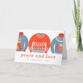 ミニマモダンリストシックで醜いニットのセーター シーズンカード (正面)