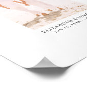 ミニマモダンリストシック写真代替ゲストブック ポスター (角)