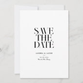 ミニマモダンリストシック写結婚真 セーブザデート (正面)