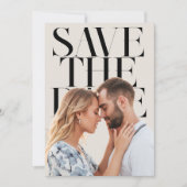 ミニマモダンリストシック写結婚真 セーブザデート (正面)