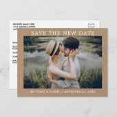 ミニマモダンリストシンプルのクラフ救ト新しい日 ポストカード (正面/裏面)