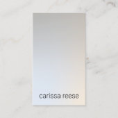 ミニマモダンリストシンプルのシルバープロフェッショナル 名刺 (正面)