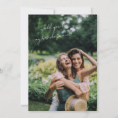 ミニマモダンリストシンプルのブライドメイド提案カード 招待状 (裏面)