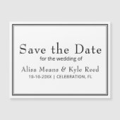 ミニマモダンリストシンプルのホワイトデートを保存 (正面)