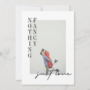 ミニマモダンリストシンプルの写真のエロ結婚ペメント 招待状