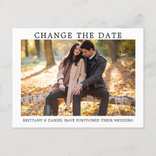 ミニマモダンリストシンプルの写真の日付の変更 ポストカード