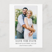 ミニマモダンリストシンプルの写真を保存 ポストカード (正面)