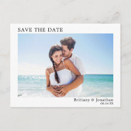 ミニマモダンリストシンプルの写真日付の保存 ポストカード