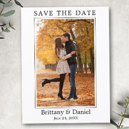 ミニマモダンリストシンプルの写真日付の保存 ポストカード