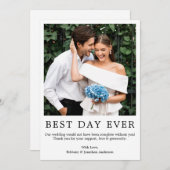 ミニマモダンリストシンプルの写真最高のの日の前 サンキューカード (正面/裏面)