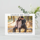 ミニマモダンリストシンプルの日付カードの変更 セーブザデート (スタンド正面)