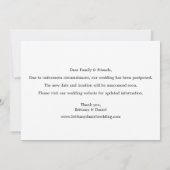 ミニマモダンリストシンプルの日付カードの変更 セーブザデート (裏面)