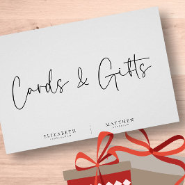 ミニマモダンリストシンプルの結婚式カード&ギフト ポスター