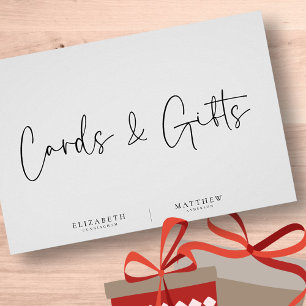 ミニマモダンリストシンプルの結婚式カード&ギフト ポスター