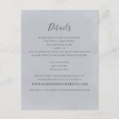 ミニマモダンリストシンプルの結婚詳細 エンクロージャーカード (正面)