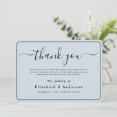 ミニマモダンリストシンプルの葬儀ありがとう カード (スタンド正面)