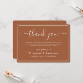 ミニマモダンリストシンプルの葬儀ありがとう カード (正面/裏面インサイチュ)