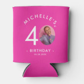 ミニマモダンリストシンプルの誕生日パーティー写真 缶クーラー (正面)