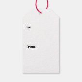 ミニマモダンリストシンプルのBeメリータイポグラフィ ギフトタグ (裏面)