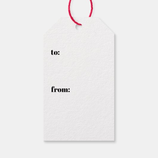 ミニマモダンリストシンプルのBeメリータイポグラフィ ギフトタグ (裏面)