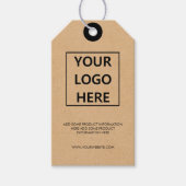 ミニマモダンリストシンプルアパレルクラフト紙 ギフトタグ (正面)