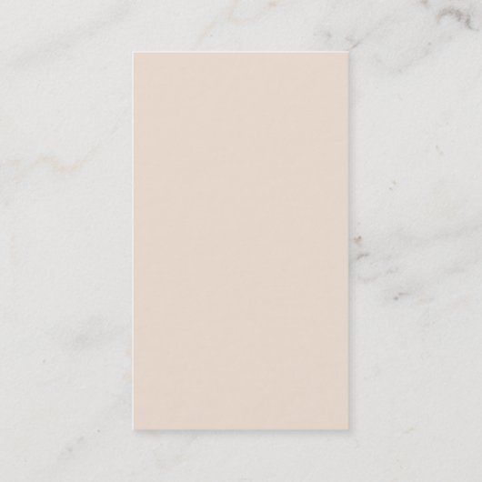 ミニマモダンリストシンプルクリーンモダン金ゴールド&クリーム 名刺 (裏面)