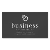 ミニマモダンリストシンプルシックロゴスキャンQRコード マグネット名刺 (正面)