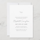 ミニマモダンリストシンプルシック記念葬儀 招待状 (正面)