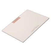 ミニマモダンリストシンプルタイポグラフィ11x8.5 ノートパッド (アングル)