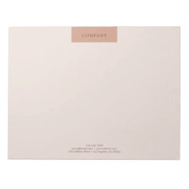 ミニマモダンリストシンプルタイポグラフィ11x8.5 ノートパッド