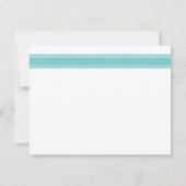 ミニマモダンリストシンプルティール(緑がかった色) ノートカード (裏面)