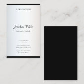 ミニマモダンリストシンプルデザインエレガントトレンディー 名刺 (正面/裏面)