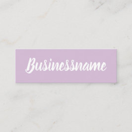 ミニマモダンリストシンプルトレンディーロイヤリティカード スキニー名刺