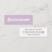 ミニマモダンリストシンプルトレンディーロイヤリティカード スキニー名刺 (正面/裏面)