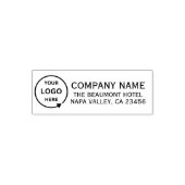 ミニマモダンリストシンプルビジネス差出人住所 セルフインキングスタンプ (デザイン)