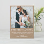 ミニマモダンリストシンプルフォーエバーサンクフルクラフト サンキューカード (スタンド正面)